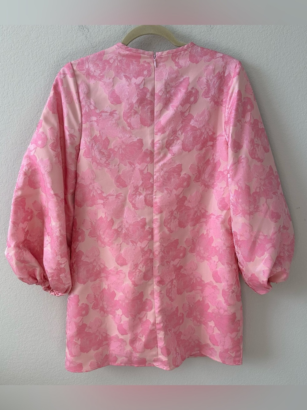HYACINTH HOUSE Pale Pink Jacquard Janie Mini Dress SZ S NWT - Picture 7 of 7